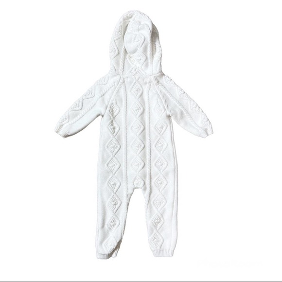 Hope & Henry Organic Cotton Cable Knit One-Piece - Picture 4 of 7